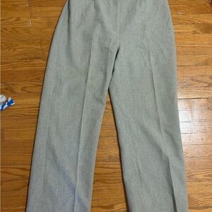 Gray Wide-Leg Trousers